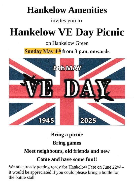 VE Day Picnic flyer 